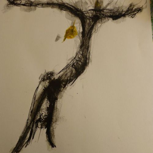 Encre et acrylique